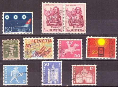 SWITZERLAND SELECTION BID PER STAMP TO TAKE ALL CARD EXCLUDED