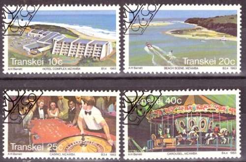 TRANSKEI 1983 WILD COAST HOTEL COMPLEX CTO SET SACC 121-124