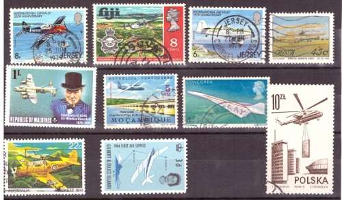 THEMATIC AIRCRAFT SELECTION BID PER STAMP TO TAKE ALL CARD EXCLUDED