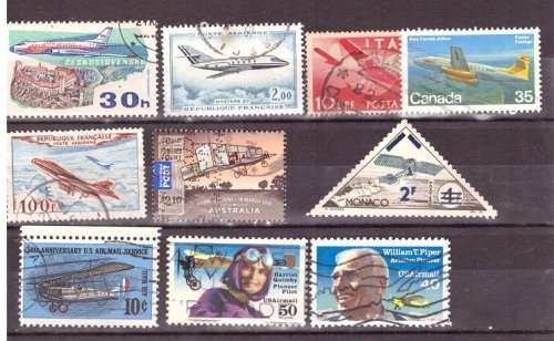 THEMATIC AIRCRAFT SELECTION BID PER STAMP TO TAKE ALL CARD EXCLUDED