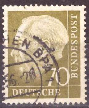 GERMANY  1954 Professor Dr. Th. Heuss USED
