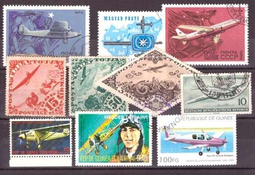 THEMATIC AIRCRAFT SELECTION BID PER STAMP TO TAKE ALL CARD EXCLUDED