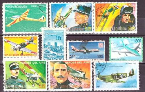 THEMATIC AIRCRAFT SELECTION BID PER STAMP TO TAKE ALL CARD EXCLUDED