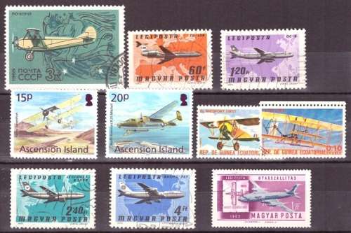THEMATIC AIRCRAFT SELECTION BID PER STAMP TO TAKE ALL CARD EXCLUDED