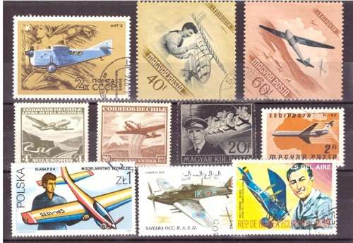THEMATIC AIRCRAFT SELECTION BID PER STAMP TO TAKE ALL CARD EXCLUDED
