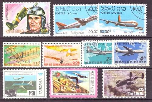 THEMATIC AIRCRAFT SELECTION BID PER STAMP TO TAKE ALL CARD EXCLUDED
