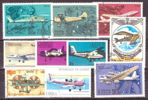 THEMATIC AIRCRAFT SELECTION BID PER STAMP TO TAKE ALL CARD EXCLUDED