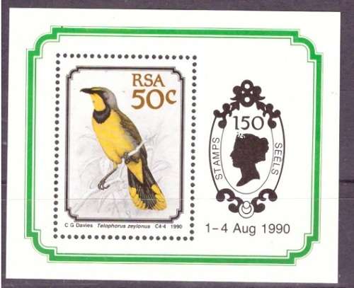 RSA 1990 BIRDS UMM MINI SHEET SACC 730A