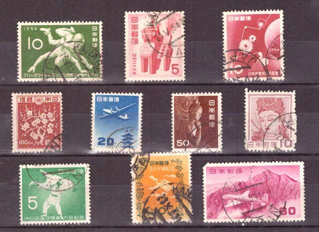 JAPAN SELECTION BID PER STAMP TO TAKE ALL CARD EXCLUDED