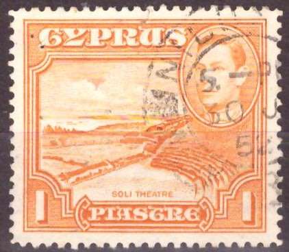 CYPRUS  1938 -1951 King George VI, USED