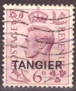 BRITISH TANGIER  1949 King George VI - Great Britain Postage Stamps Overprinted "TANGIER" USED