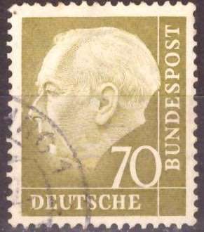 GERMANY  1954 Professor Dr. Th. Heuss UNH CV R32