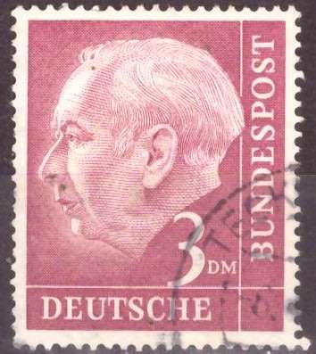 GERMANY  1954 Professor Dr. Th. Heuss UNH CV R48