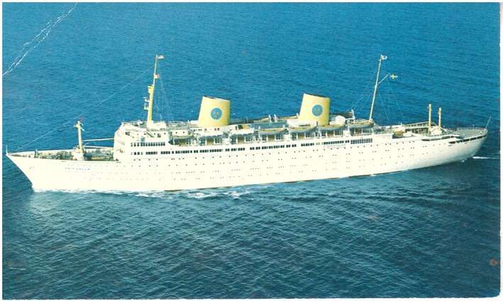 MOTORLINER GRIPSHOLM UNUSED POST CARD