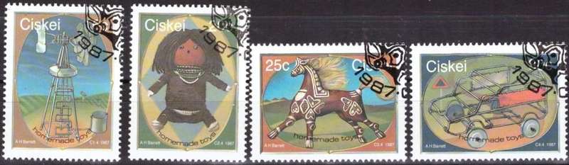 CISKEI   1987 Children`s Toys CTO SET