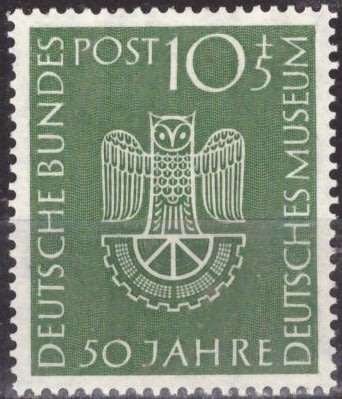 GERMANY  1953 The 50th Anniversary of the German Museum in Munich MM SET CV R630