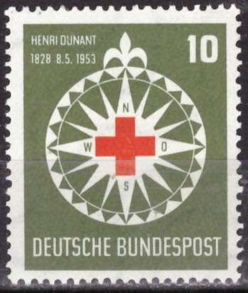 GERMANY  1953 Red Cross MM SET CV R504