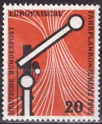 GERMANY  1955 The European Timetable Conference UMM SET CV R225