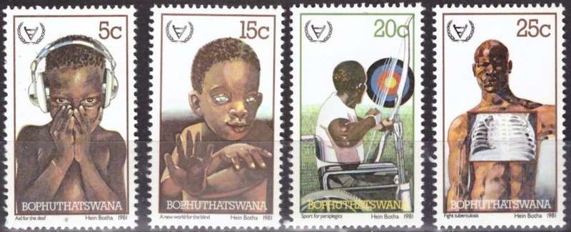 BOP 1981 International Year of Disabled Persons UMM SET