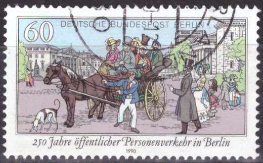 BERLIN 1990 The 250th Anniversary of Public Transportation of People UNH CV R45 SG B837