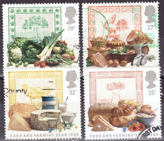 GB 1989 Food and Farming Year UNH SET CV R63 SG1428-31