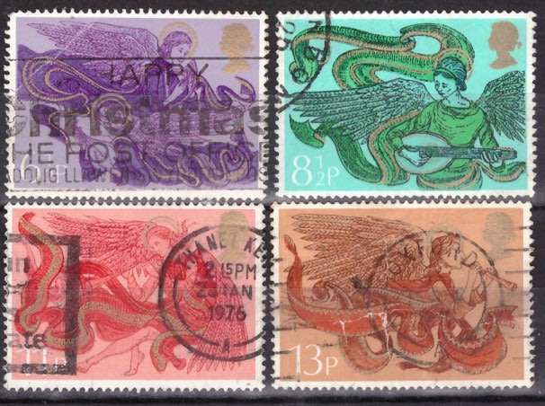 GB 1975 Christmas Stamps ULH SET CV R25 SG993-996