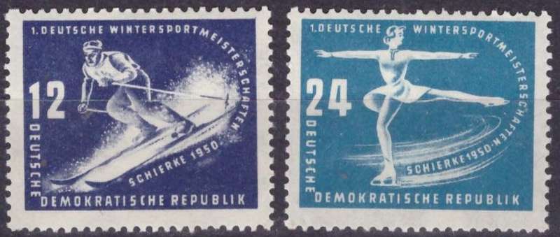 DDR 1950 The Championship of Winter Sports MM SET CV R364 SGE5/6