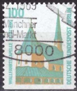 BERLIN 1988 Sightseeings BOOKLET STAMP CTO CV R324 SG B787a