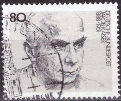 GERMANY 1988 The 100th Anniversary of the Birth of Jakob Kaiser UNH CV R14.40 SG 2226