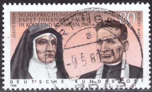 GERMANY 1988 The Salvation of Edith Stein and Rubert Mayer UNH CV R14.40 SG2227