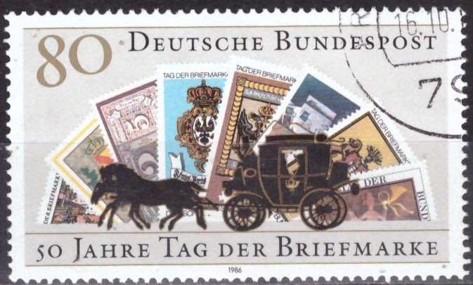 GERMANY 1986 The Day of Stamps UNH CV R14.40 SG 2142