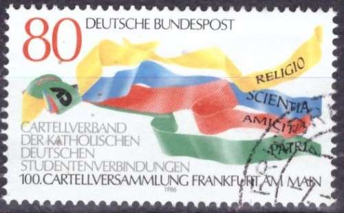 GERMANY 1986 The 100th Anniversary of the Catholic Student Society UNH CV R14.40 SG2131