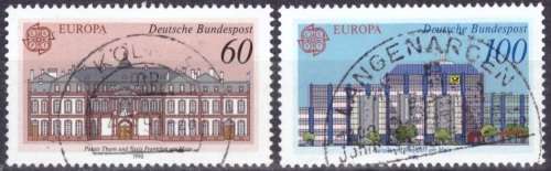 GERMANY 1990 EUROPA Stamps - Post Offices UNH SET CV R31.50 SG2313/4