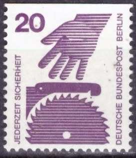 BERLIN 1971 Information about Accidents UMM CV R81 SG B398A PERF 3 SIDES