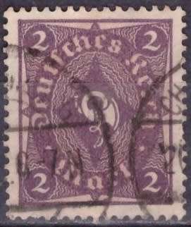 GERMAN EMPIRE 1922 -1923 Coachhorn ULH CV R48 SG204