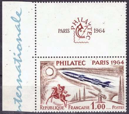FRANCE 1964 `PHILATEC` Exhibition - Paris 1964 UMM CV R235