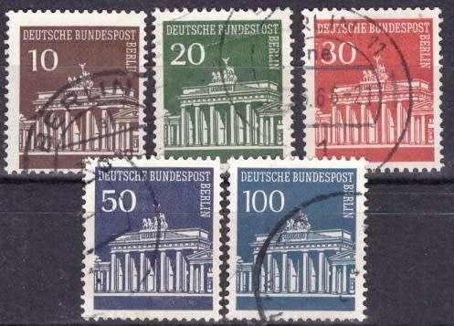 BERLIN 1966 Brandenburger Tor ULH SET CV R165 SG B281-284A