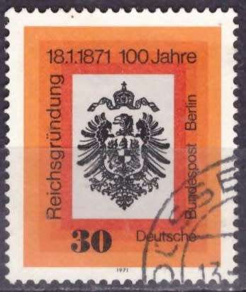 BERLIN 1971 The 100th Anniversary of the Foundation of the German Empire ULH CV R18 SG B380