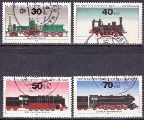 BERLIN 1975 Youth Welfare - Locomotives ULH SET CV R155 SG B472-475