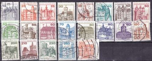 BERLIN 1977 Castles and Palaces ULH SET CV R500 SG B516-524D