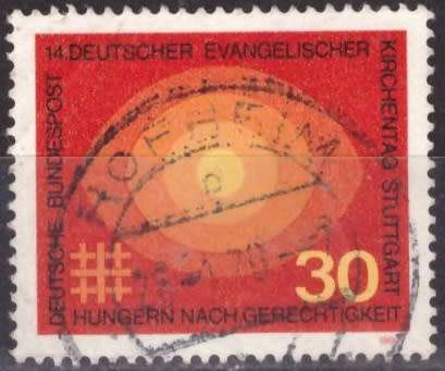 GERMANY 1969 The 14th German Evangelical Church Day ULH CV R10 SG 1497