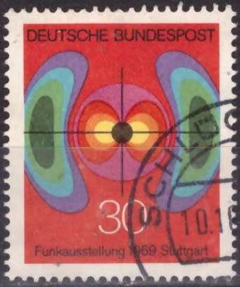 GERMANY 1969 Radio and Television Exhibition ULH CV R10 SG 1498