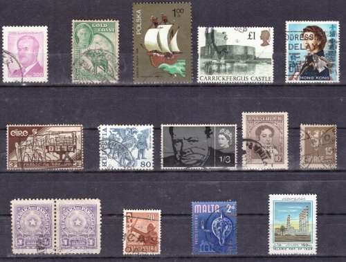 UNCHECKED WORLD SELECTION BID PER STAMP TO TAKE ALL CARD EXCLUDED