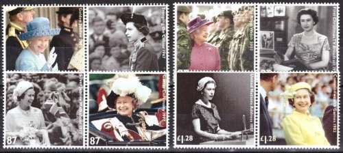 GB 2012 The 60th Anniversary of the Accession of Queen Elizabeth II UMM SET CV R198 SG3319A-3326A