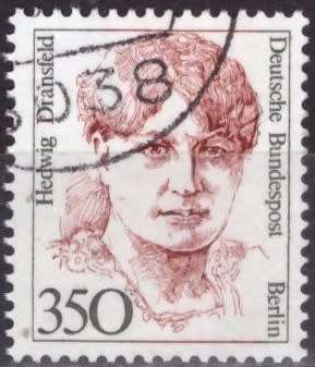 BERLIN 1987 Famous Women UNH CV R650 SG B747