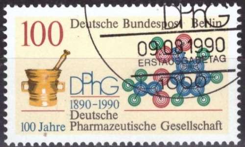 BERLIN 1990 The 100th Anniversary of the Pharmaceutical Society  CTO CV R115.50 SG B850