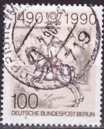 BERLIN 1990 The 500th Anniversary of Sending by Mail  UNH  CV R82.50 SG B839