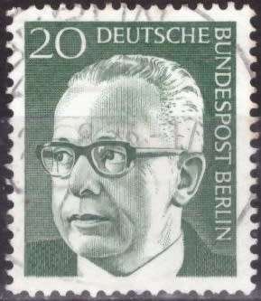 BERLIN 1970 Federal President Gustav Heinemann UNH CV R880 SG B354
