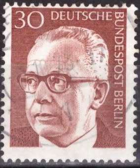 BERLIN 1970 Federal President Gustav Heinemann UNH CV R1760 SG B356
