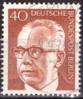 BERLIN 1970 Federal President Gustav Heinemann UNH CV R880 SG B357